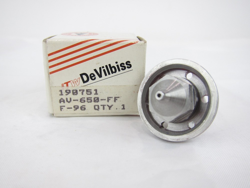 New Devilbiss AV-650-FF Fluid Tip & Gasket AV650FF