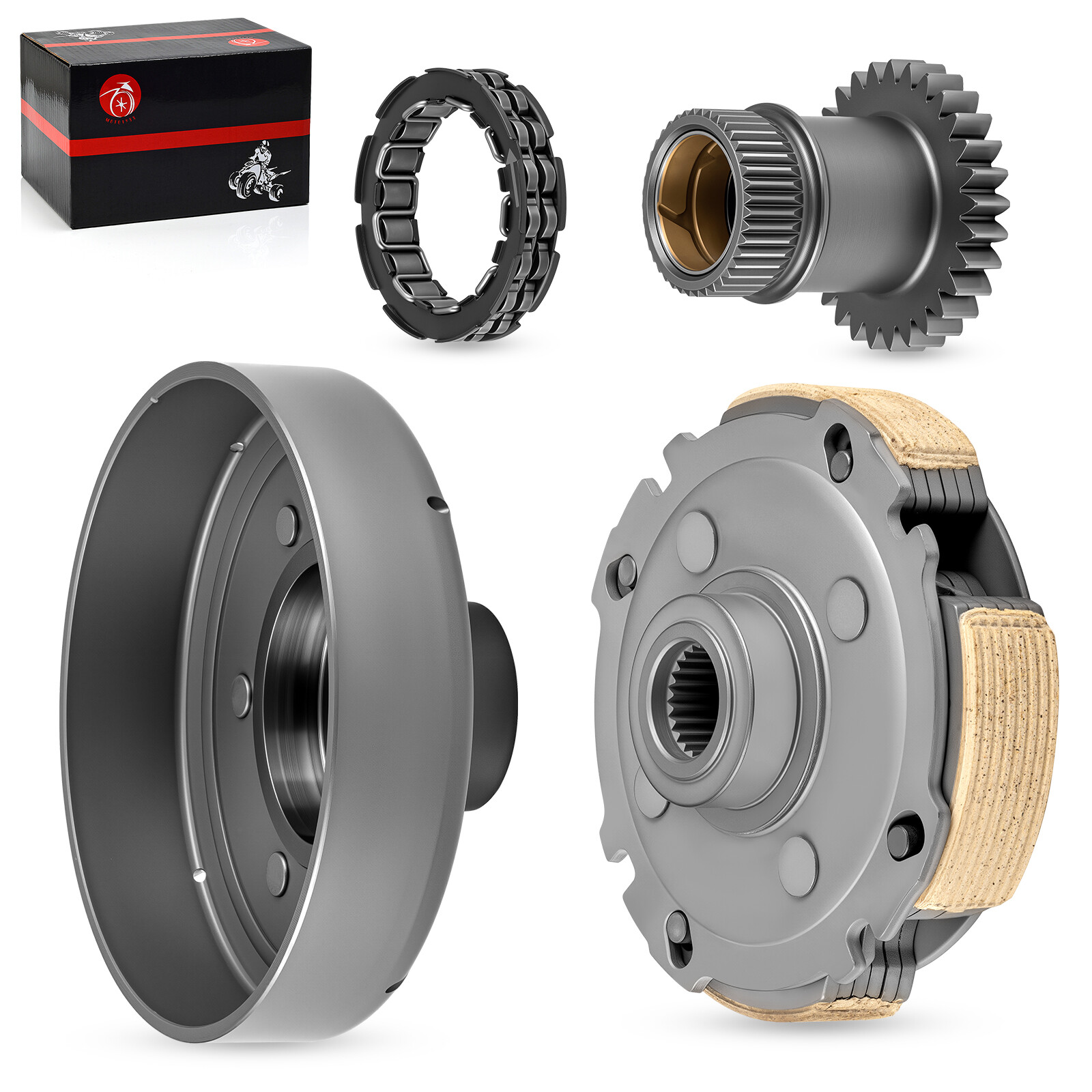 Wet Clutch Drum Housing Bearing Drive Gear For Honda Rancher 420 2x4 4x4 ES EPS