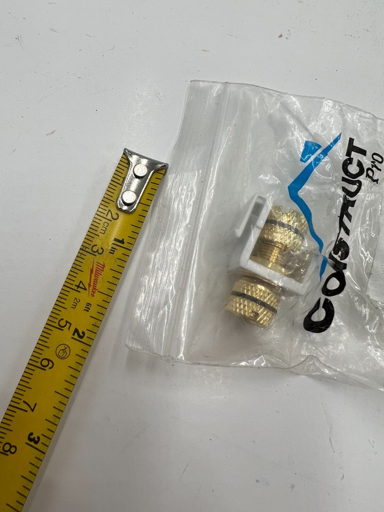 (Qty 6) Construct Pro Gold-Plated Speaker Binding Post Keystone Insert CON3029KW