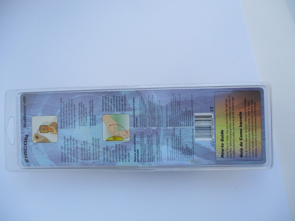 Zircon Edge Finding Stud Sensor e50 w/ Spotlite Pointer - New & Sealed