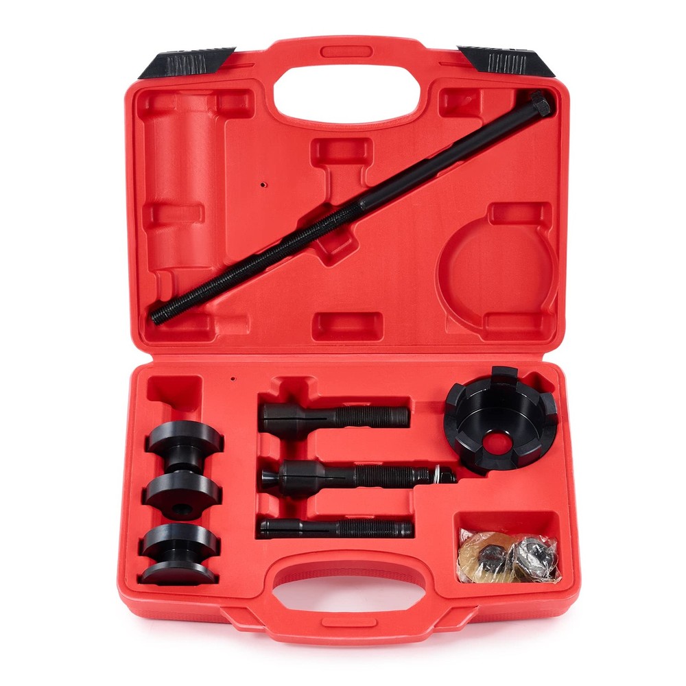 Orion Motor Tech Wheel Bearing Puller Tool Kit Compatible with Harley red