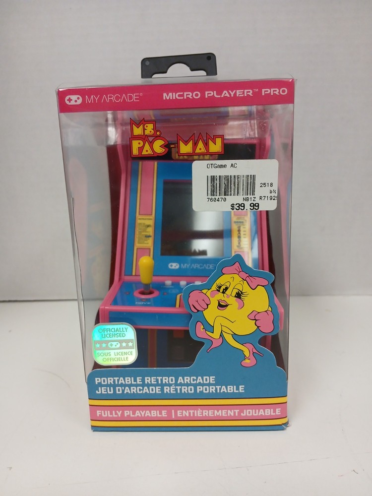 My Arcade Micro Player Pro Ms. Pac-Man Portable Retro Arcade
