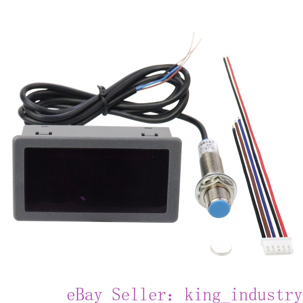 High Precision Digital Tachometer with Hall Sensor for Motor Speed Testing