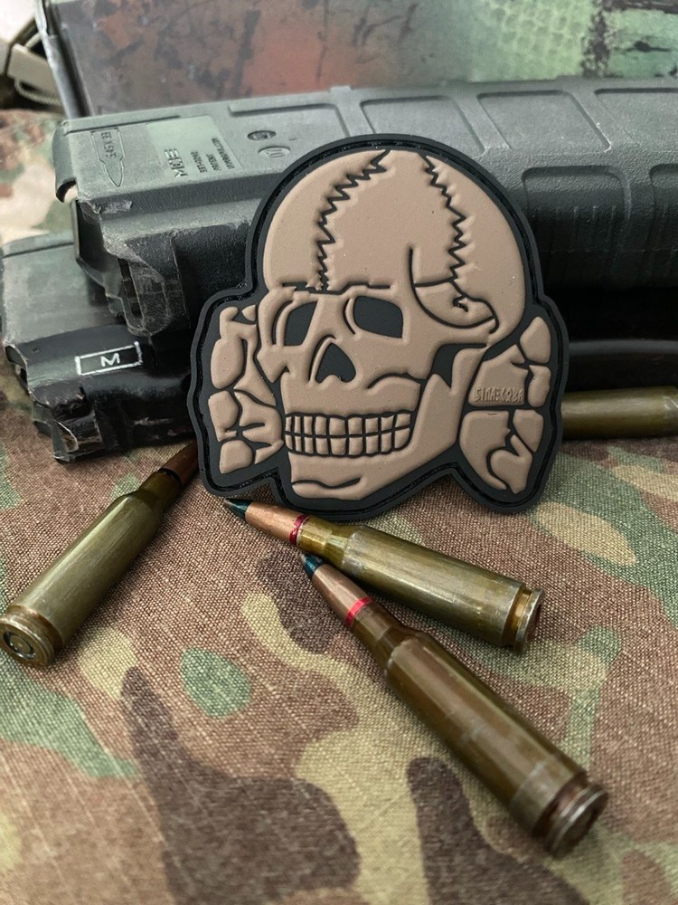 PVC military tactical patch "Skull" old school