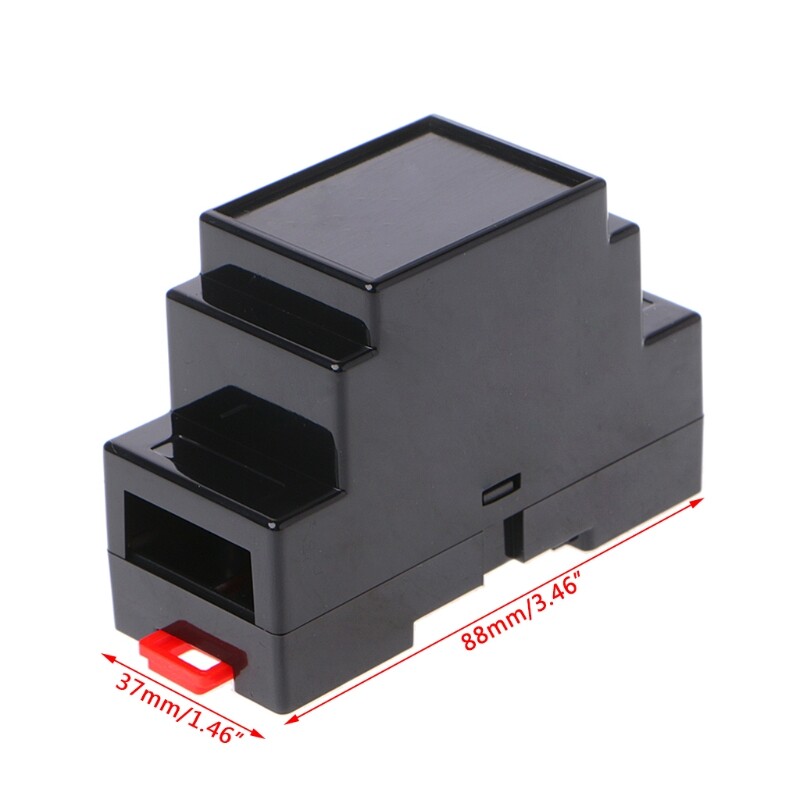 2 Pcs 88x37x59mm Electronics Box Project for Case DIN PLC Junction