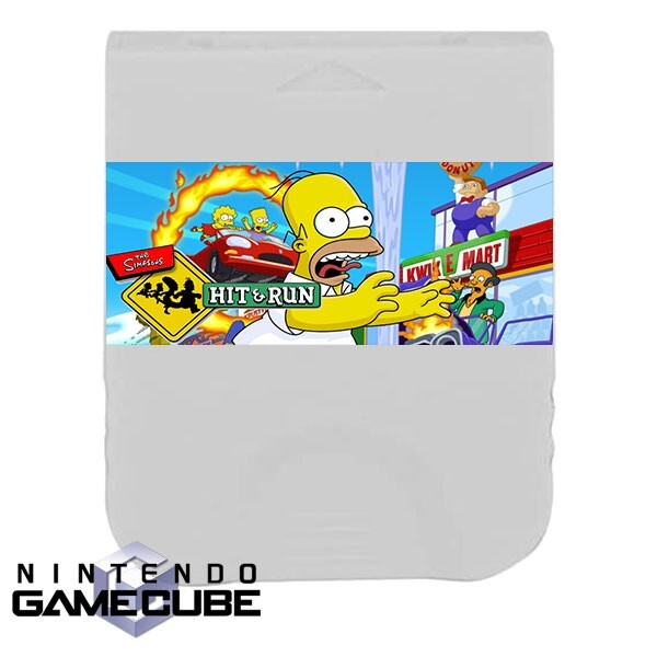 The Simpsons Hit & Run GameCube Memory Card 100% Unlocked Completed