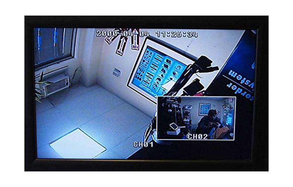 Evertech 8 Channel Analog CCTV Video Multiplexer Color Quad Processor Screen ...