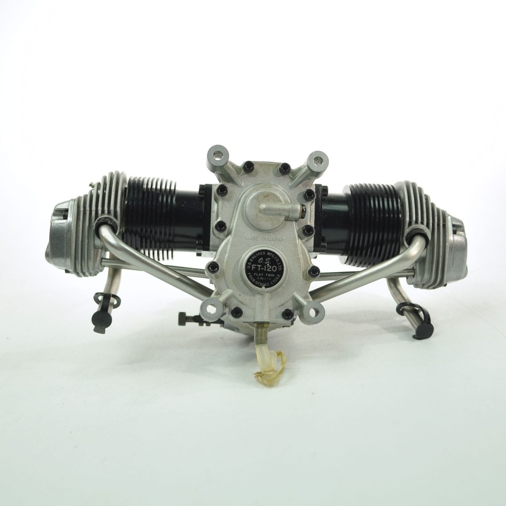 O.S. FT 120 Gemini Flat Twin Engine Four-Stroke Cycle RC Engine W/ Original Box