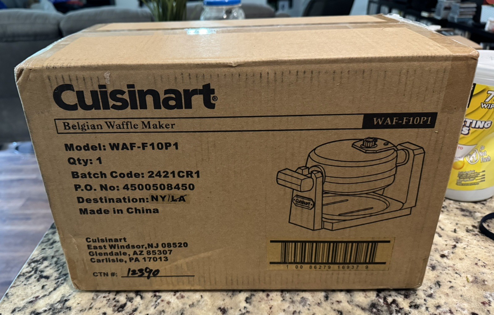 Cuisinart Model # WAF-F10P1 Belgian Waffle Maker Iron, Single, NEW in Box