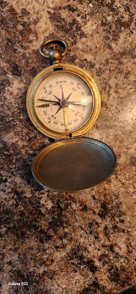Old Pocket Watch Compass