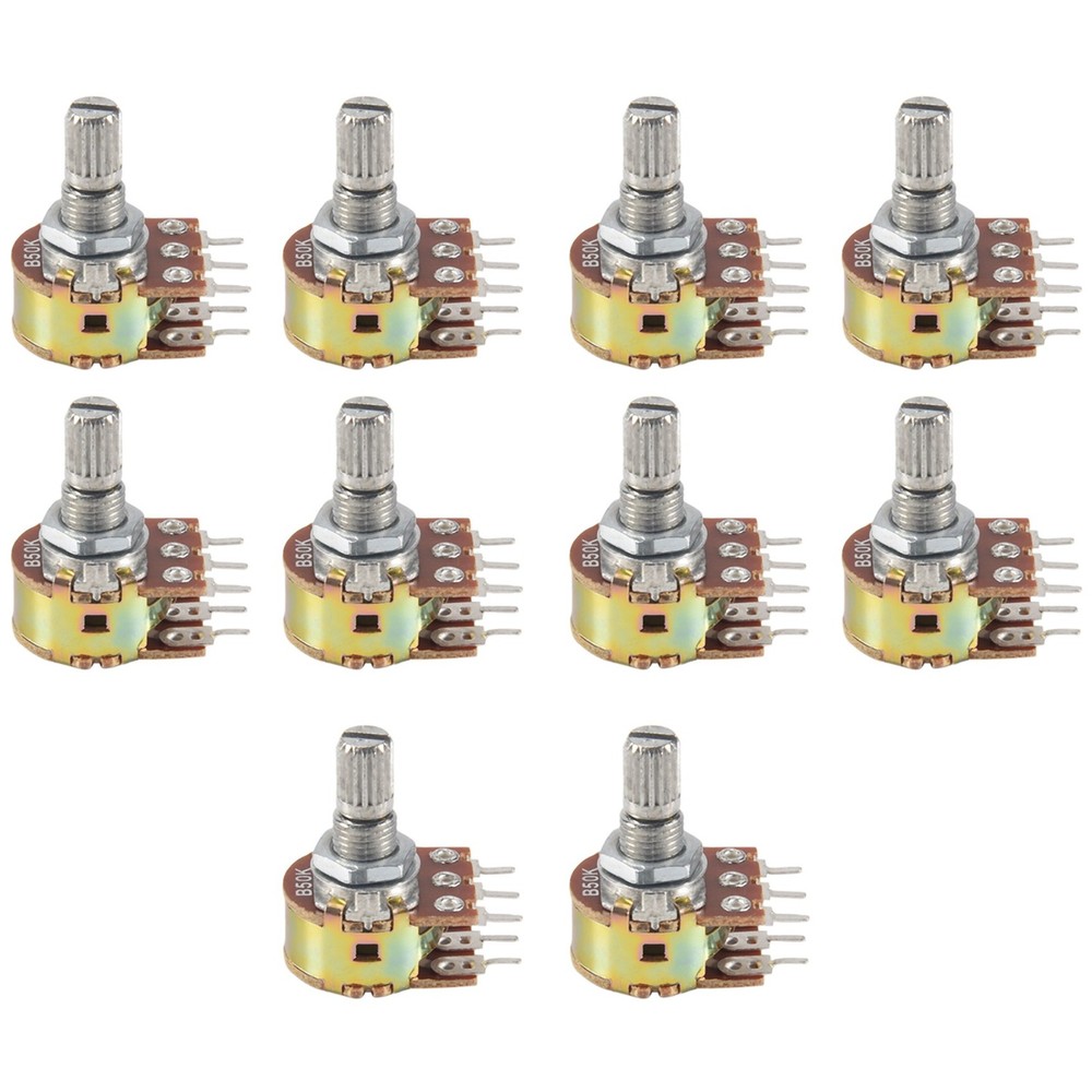 10pcs Top Adjustment Linear Double Fluted Shaft Potentiometer 506319