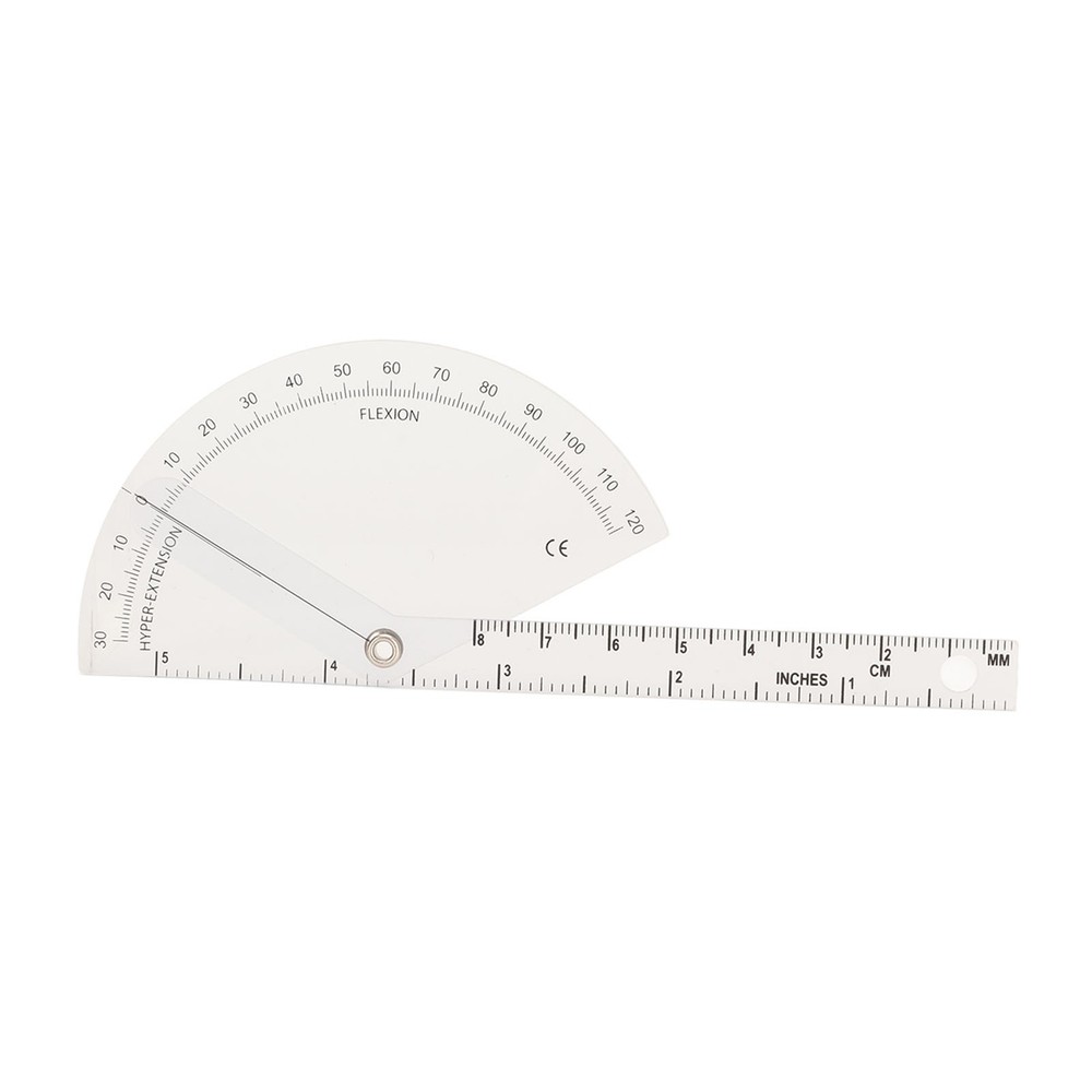 Orthopedic Protractor Transparent Plastic Accurate Range For Joint Measurement