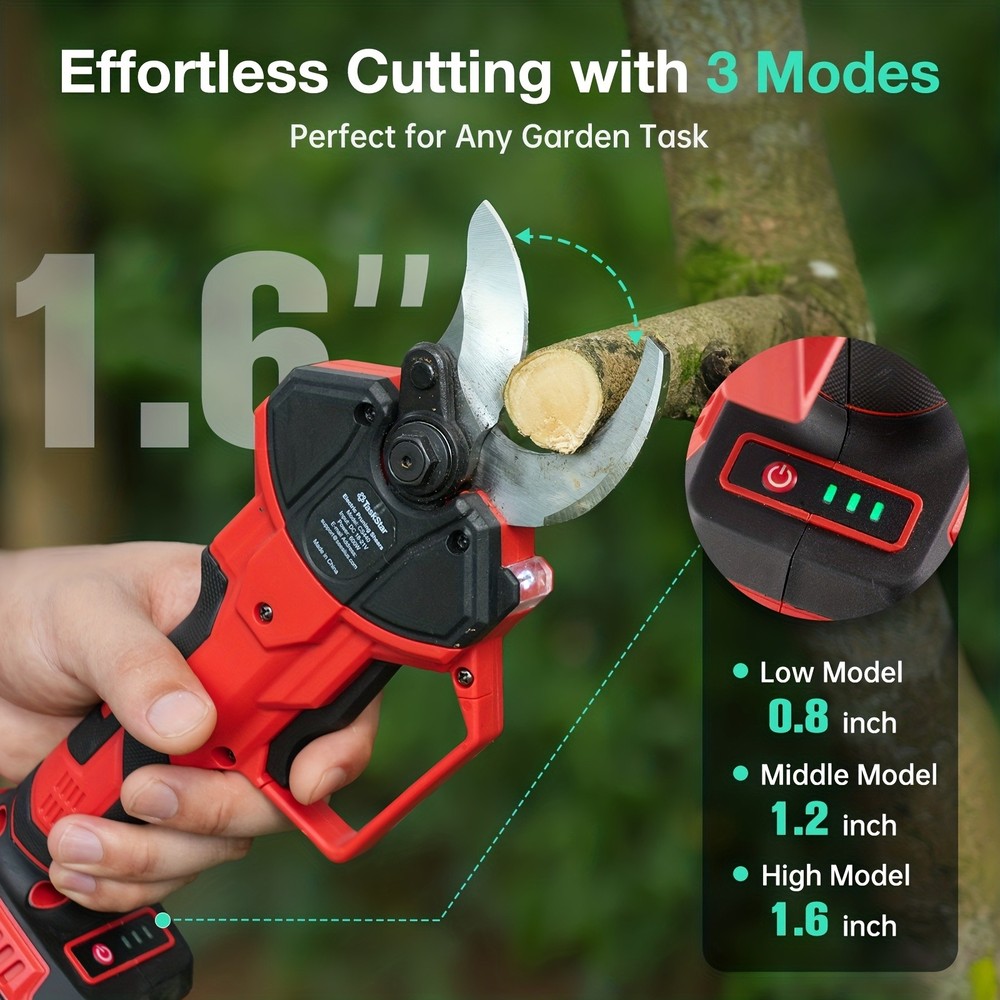 Taskstar Cordless Chainsaw ,Electric Pruning Shears Scissors, Brushless Cutter