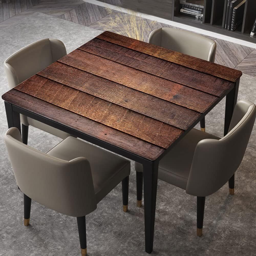 Square TableCloth Elastic Edged Fitted Table Cover Waterproof 100% Polyester