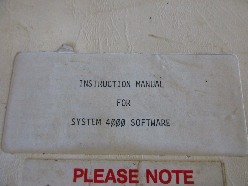 VISHAY SYSTEM 4000 SOFTWARE INSTRUCTION MANUAL