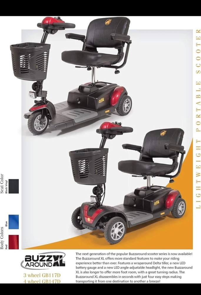 Golden Technologies Buzzaround Extreme 4-Wheeled Scooter