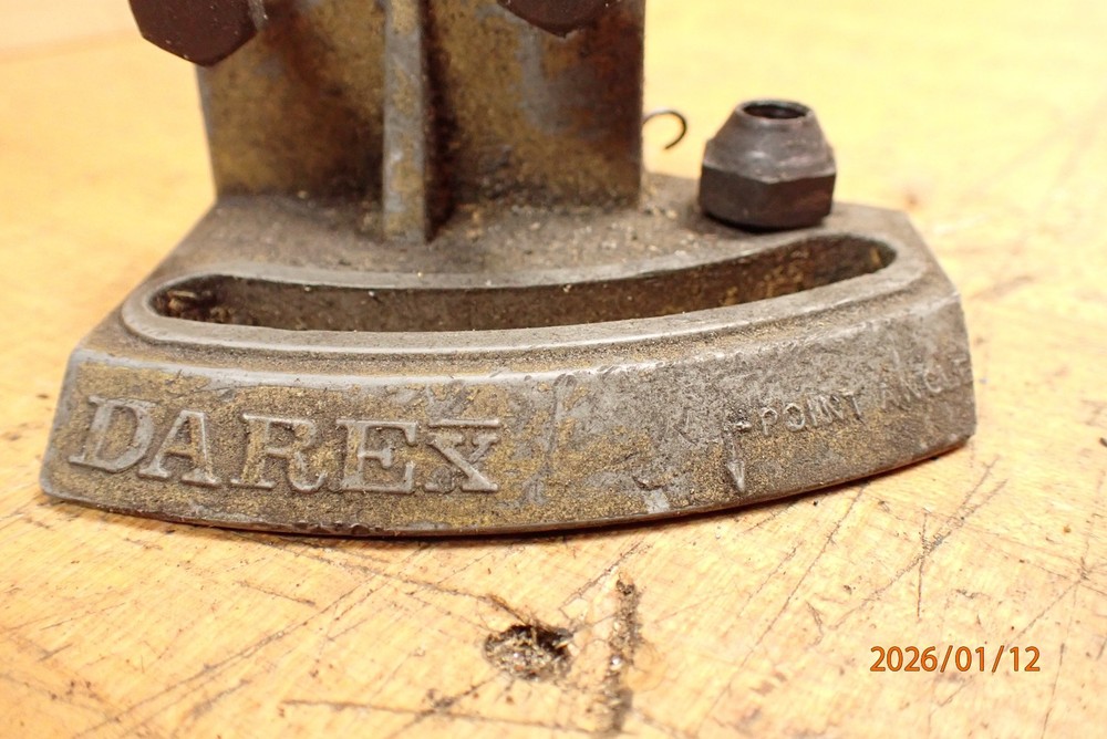 DAREX M4 M5 DRILL BIT SHARPENER GRINDER SWING FIXTURE BASE CASTING