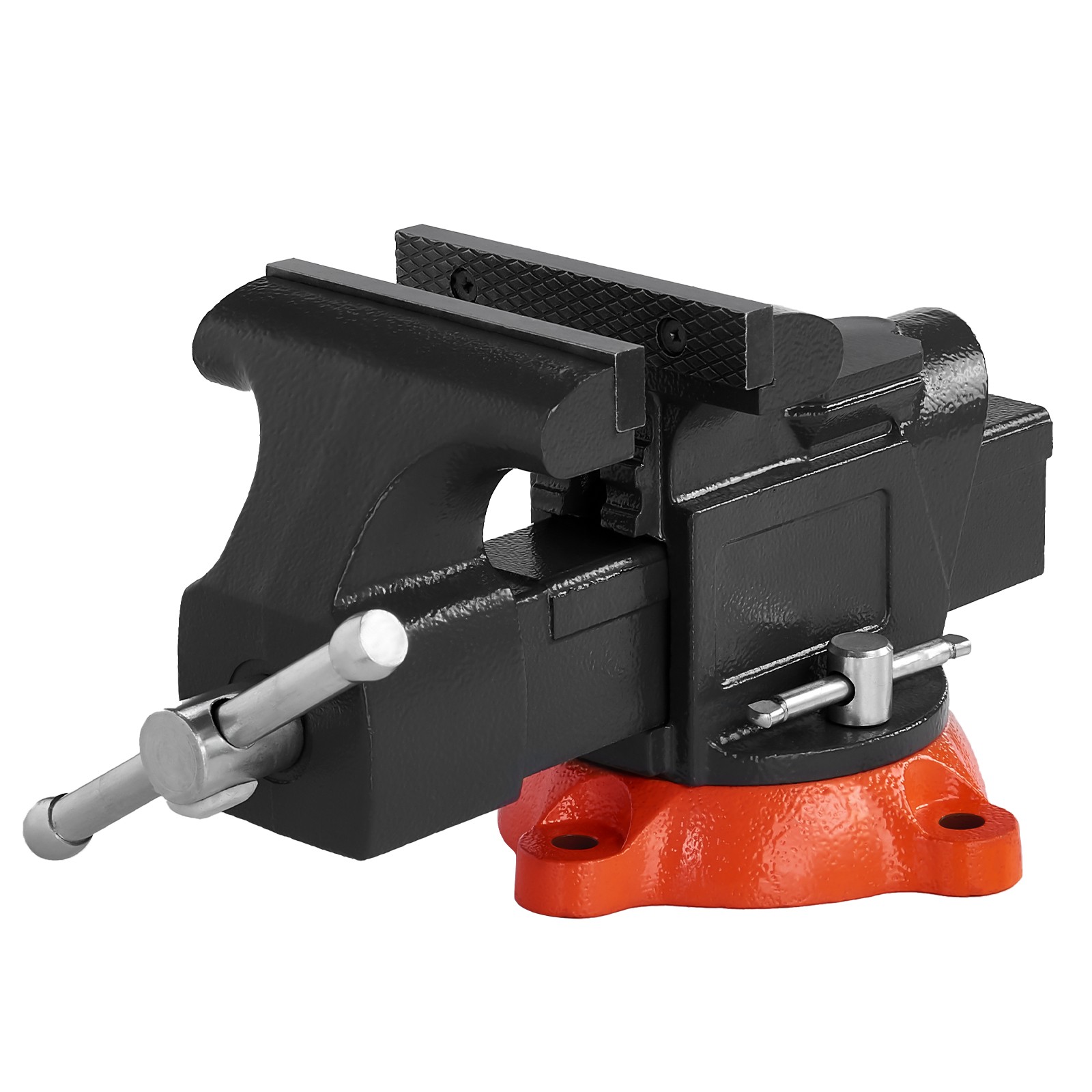 VEVOR 5" Bench Vise Multipurpose Heavy Duty Ductile Iron Swivel Locking Base