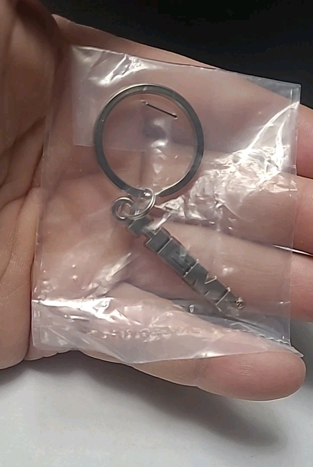 Hemi Silver Metallic Keychain