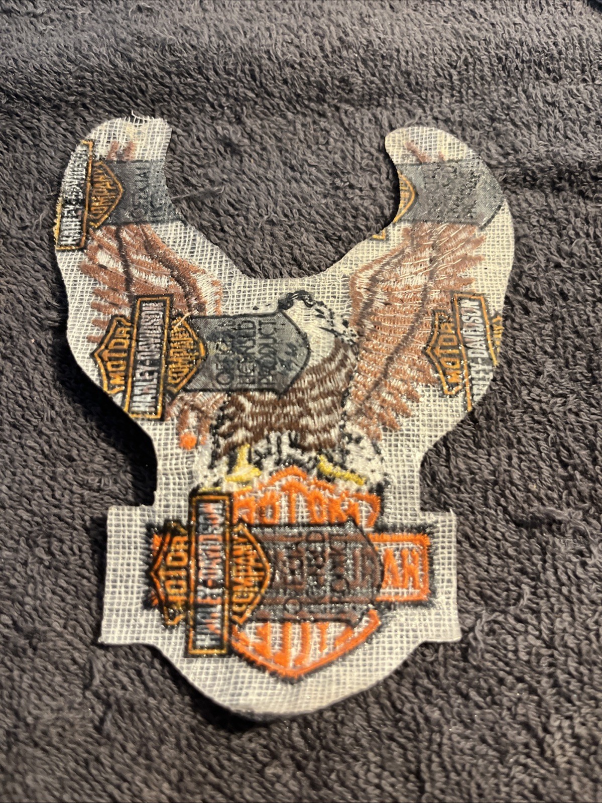 Harley Davidson Embroidery Iron On Patches Set Of 2