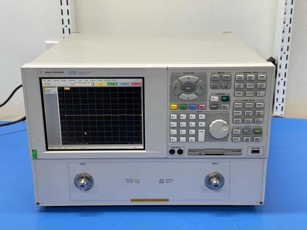 Agilent N5230A 300kHz-13.5Ghz Vector Network Analyzer Opt 080