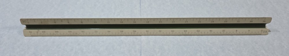Vintage 12" Keuffel & Esser Co. Engineering/Drafting Ruler