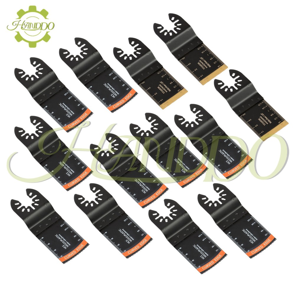 35PCS Multitool Blades Titanium Oscillating Tool Quick Saw Blades New