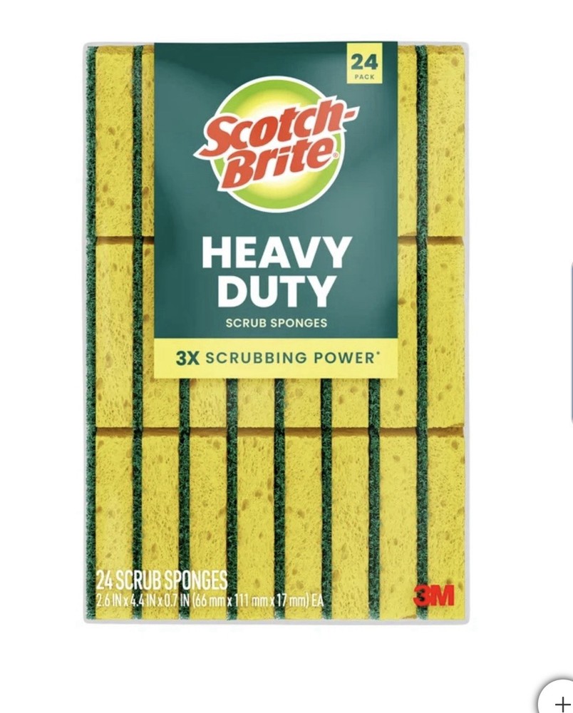 Scotch-Brite Heavy Duty Sponge, 24-count