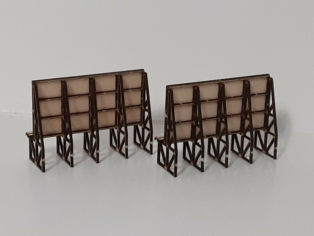 Free Standing Billboard 2pk Kit - N Scale - Laser Cut