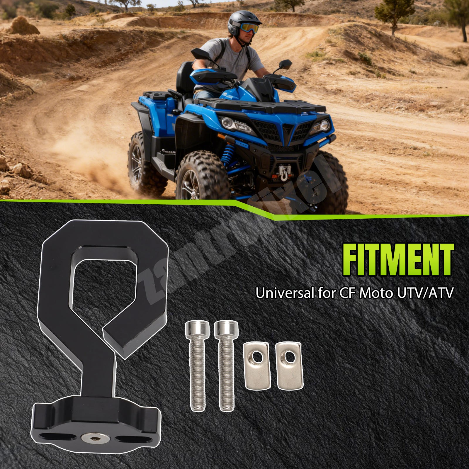 Eye Bolt Tie Down & Accessory Anchor For CFMoto Quick Attach ATV & UTV – 2 Pack