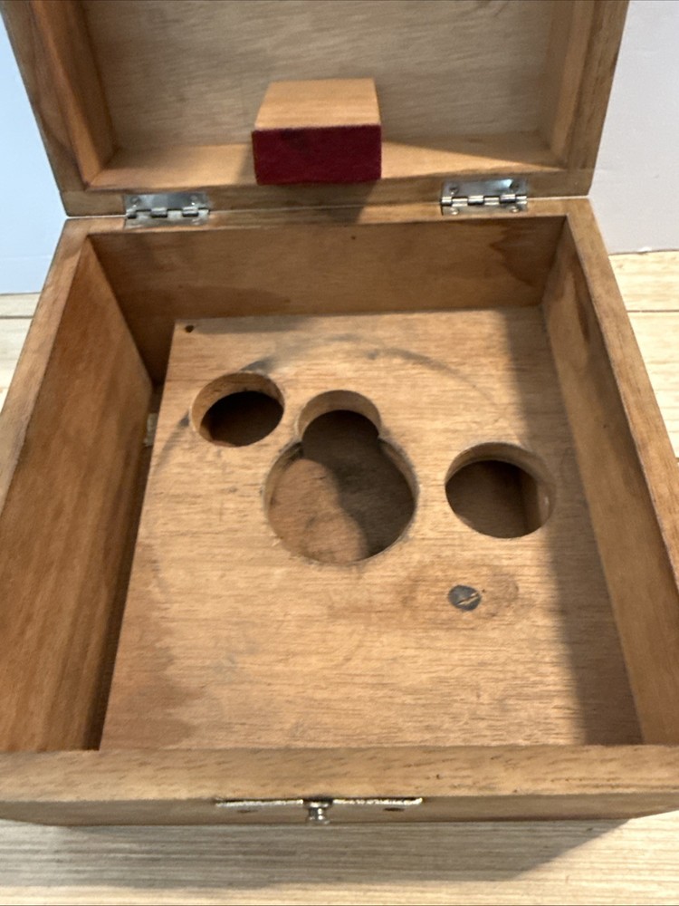 Vintage E. Leitz Wetzlar goniometer head For tool makers microscope 373757 Case