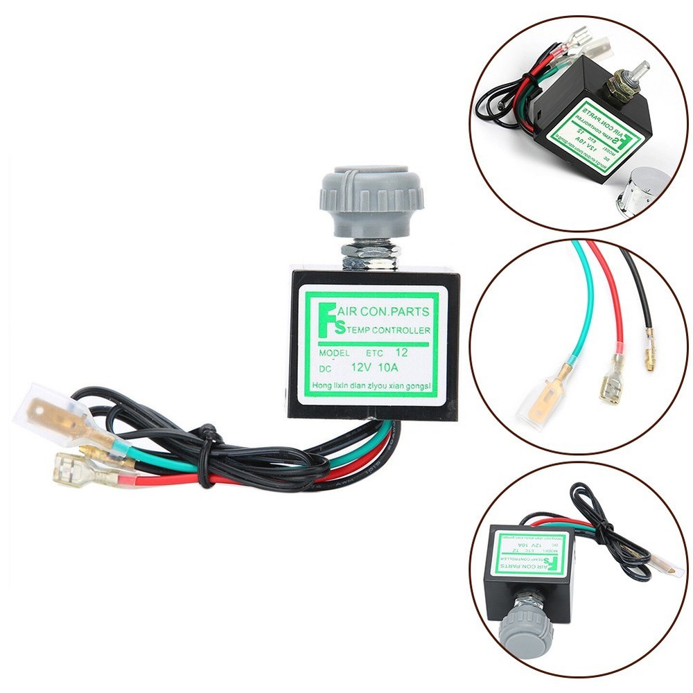 Car Air Conditioner Electronic Temperature Control ABS Material 12V 10A