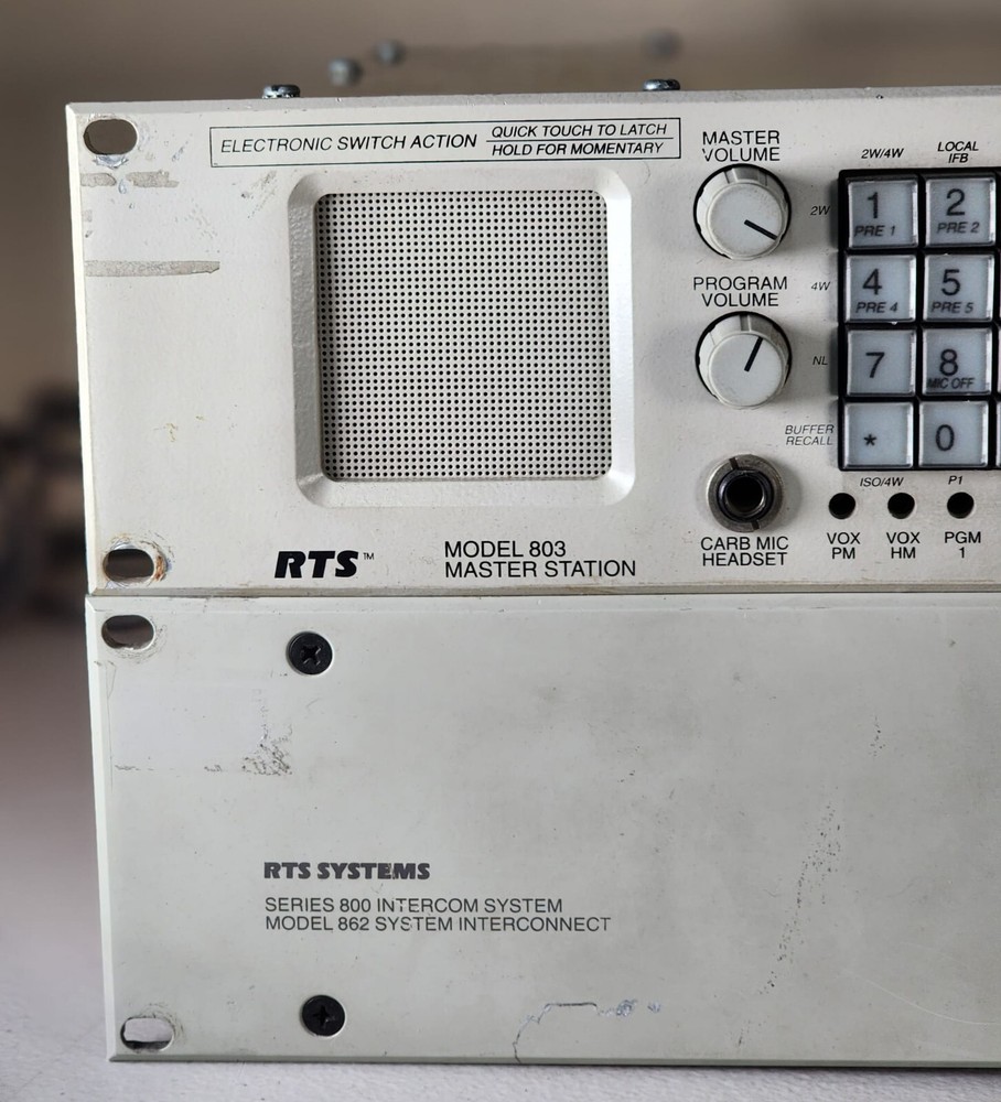 RTS 803 Master Station + RTS 862 Intercom System Interconnect