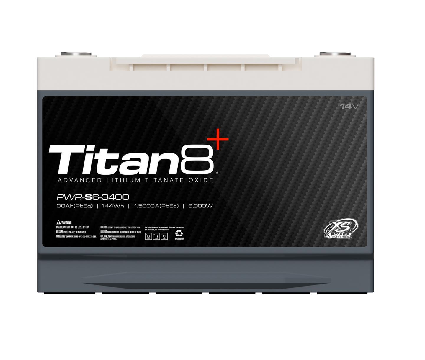 XS Power PWR-S6-3400 14V 6000W Titan8 Lithium Battery, Max 2000Amps