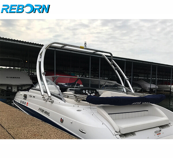 Reborn Launch Forward-facing Wakeboard Tower Polished Fast Install & Fold Down