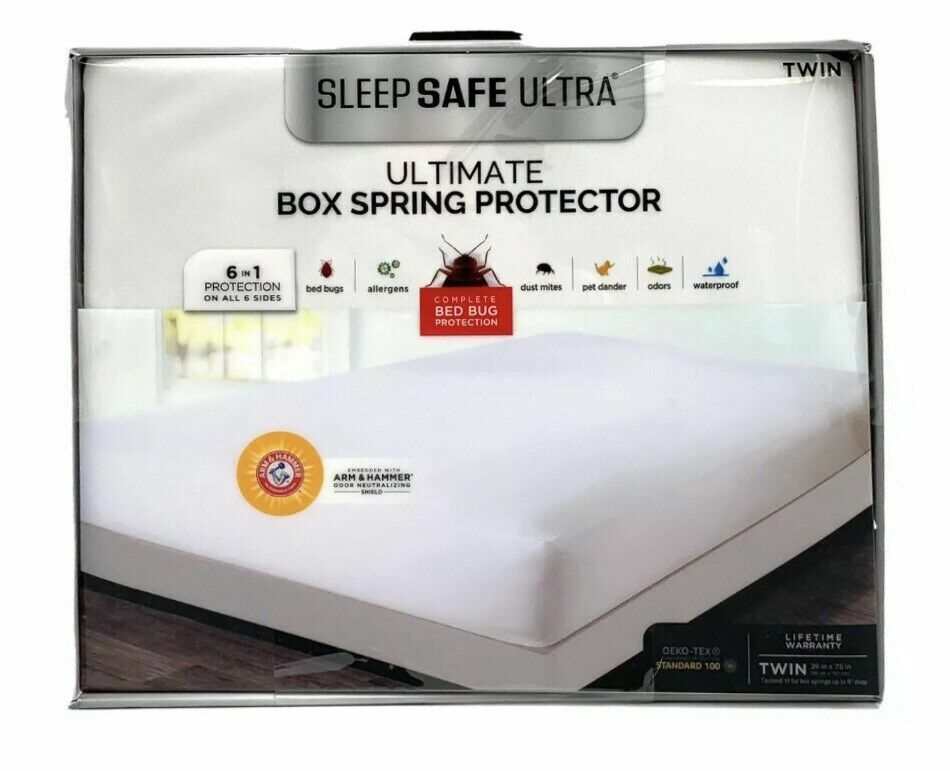 Sleep Safe Ultra Box Spring Protector 6 in 1 Protection, Full