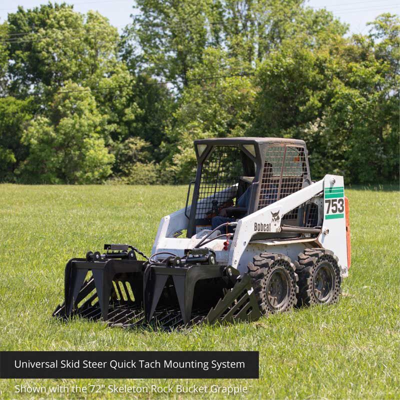 Titan Attachments 82" Skeleton Rock Grapple Rake, SSQA