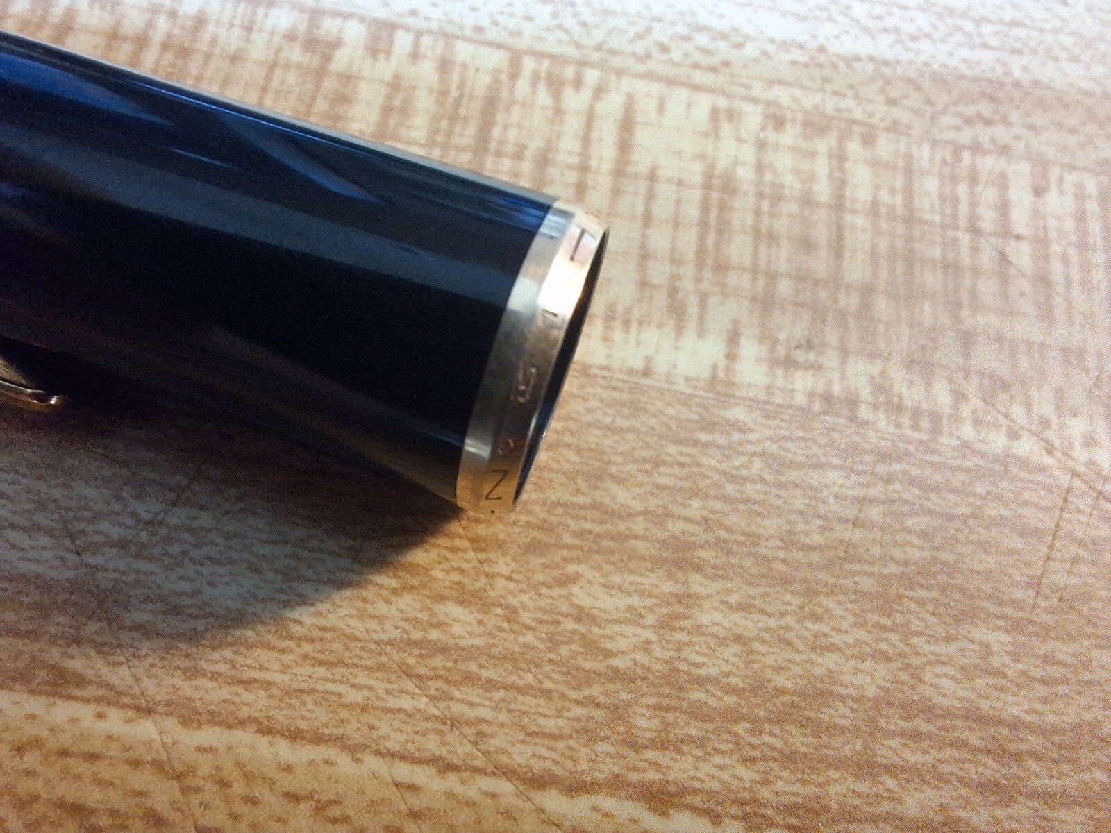 Vintage 1960's Montblanc Lead Crystal Hand Cut Inkwell and Black Base - Used