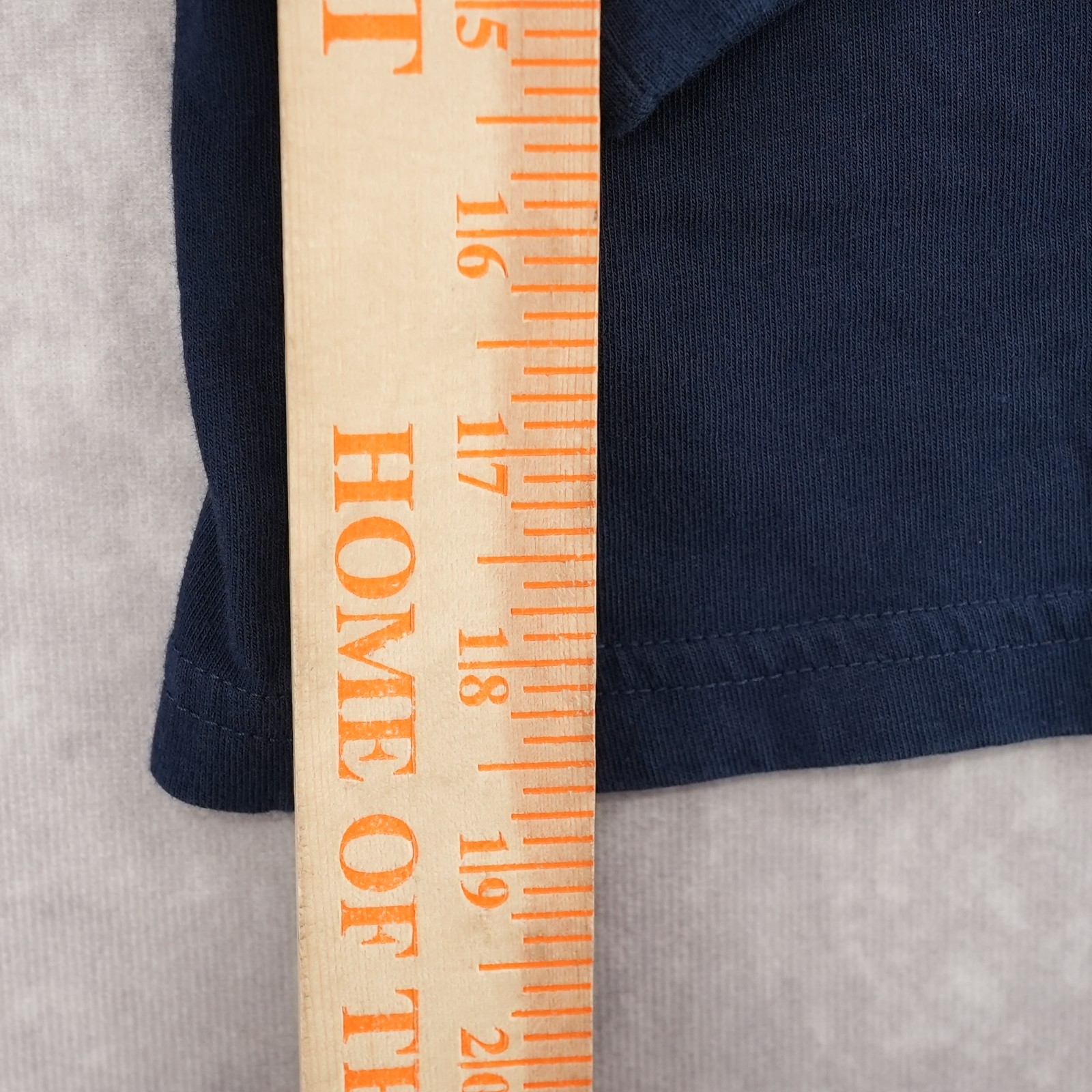 Polo Ralph Lauren Boys Skiing Polo Bear Long Sleeve T-Shirt Navy Blue Size 7