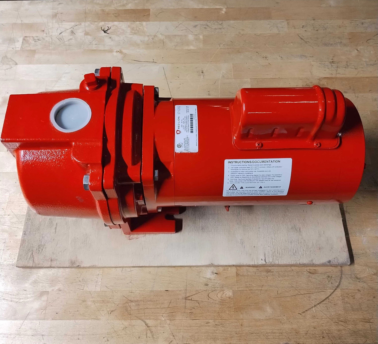 RED LION CAST IRON SPRINKLER PUMP HEAVY DUTY LAWN IRRIGATION WATER PUMP