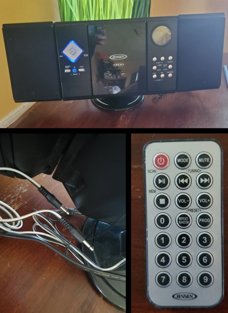 Jenson Wall Mountable CD System JMC 180B WITH REMOTE Tested & Working Pre-Owned