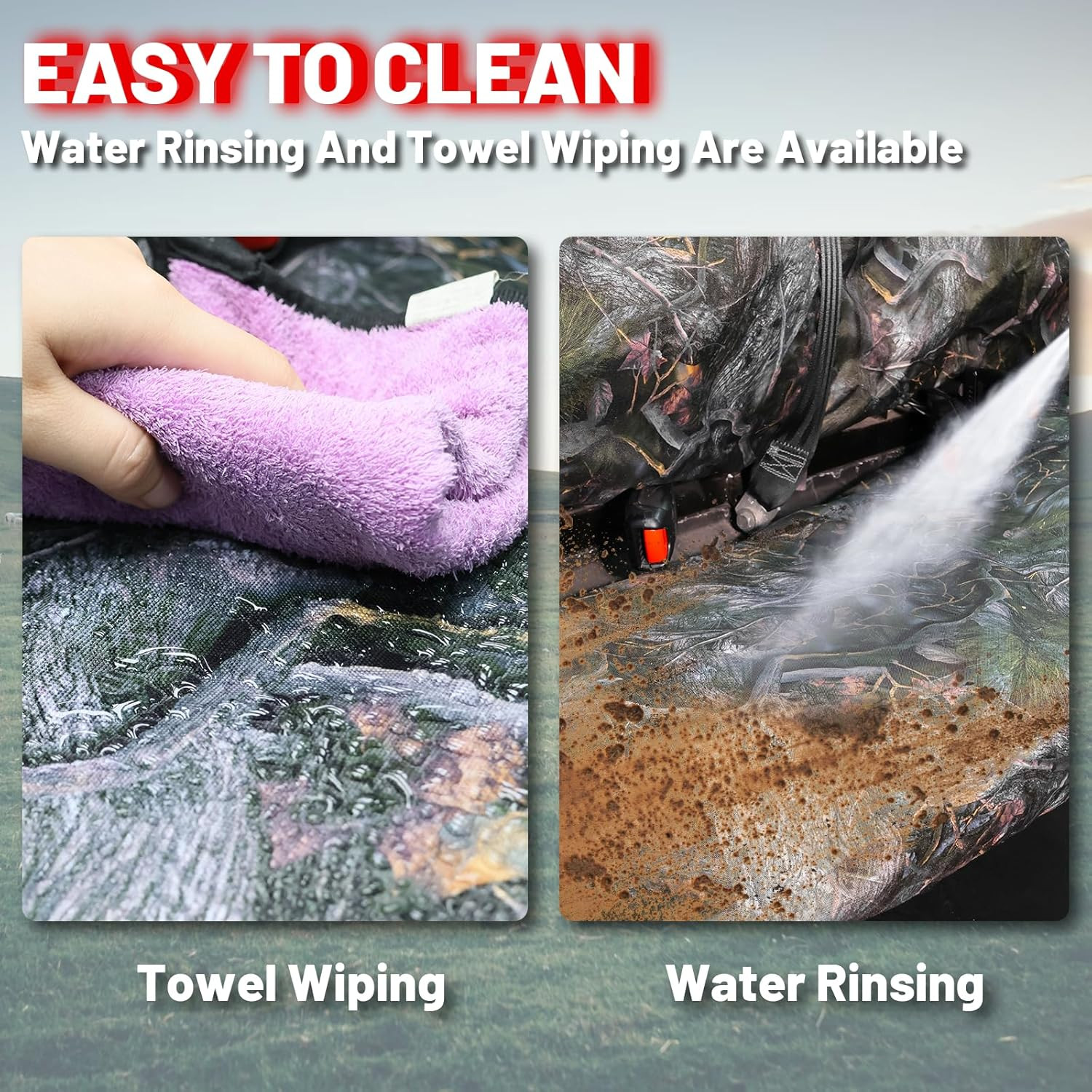 UTV Ranger Seat Covers, Camo Waterproof Seat Covers Compatible with Polaris Rang