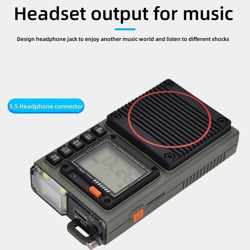 HRD-787 High Performance Full Band Radio Support Bluetooth TF Card APP Control