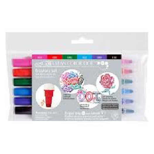 ZIG KURETAKE  - CLEAN COLORS - 6 COLOR SET - 2 PKGS