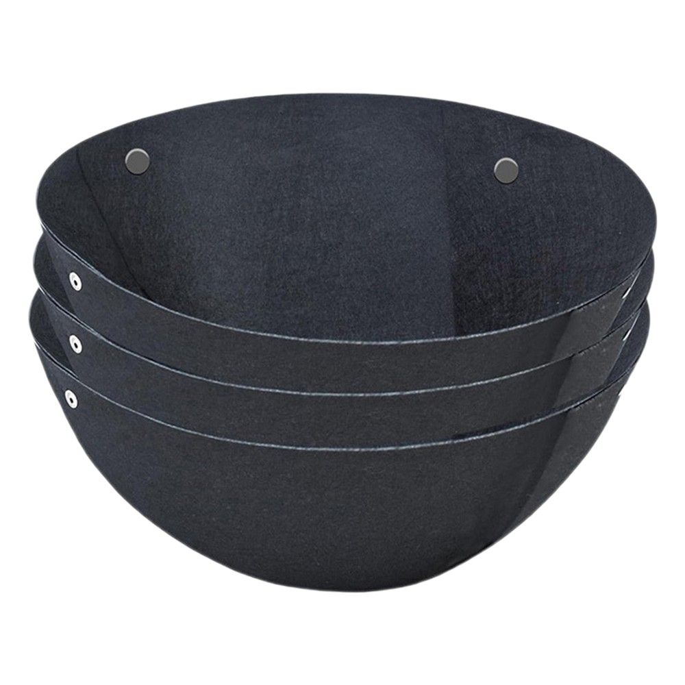 3pcs Hanging Planter Basket Felt Liner Half Round Replacement Planter Insert