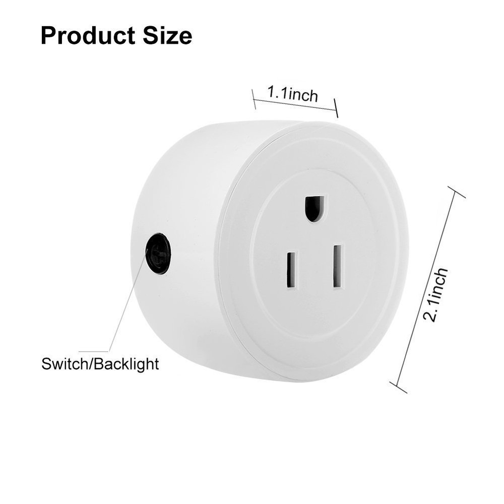 WiFi Smart Plug Mini Socket Outlet 2.0, Voice Control Works with Amazon Alexa