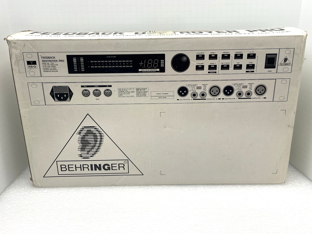 MINT BEHRINGER FEEDBACK DESTROYER PRO PARAMETRIC EQ DSP 1100P