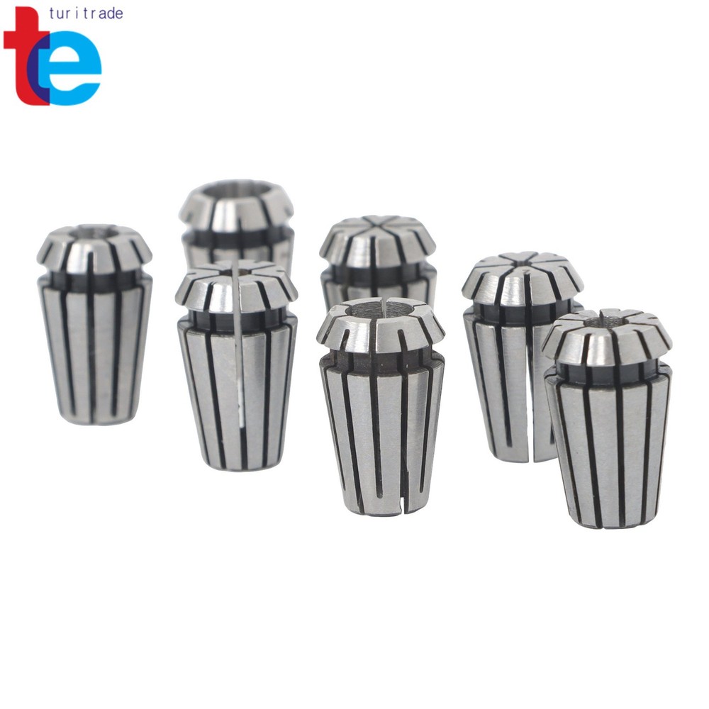Complete ER11 Spring Collet Collection 1-7mm 7 Pack Machining Set