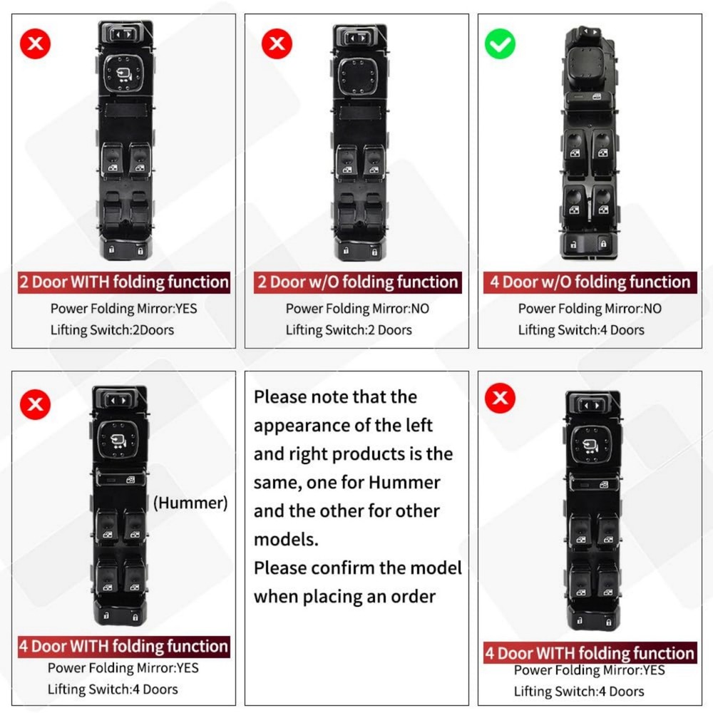 Front Driver Door Window Control Switch For GMC Sierra 2003-2007 15883323