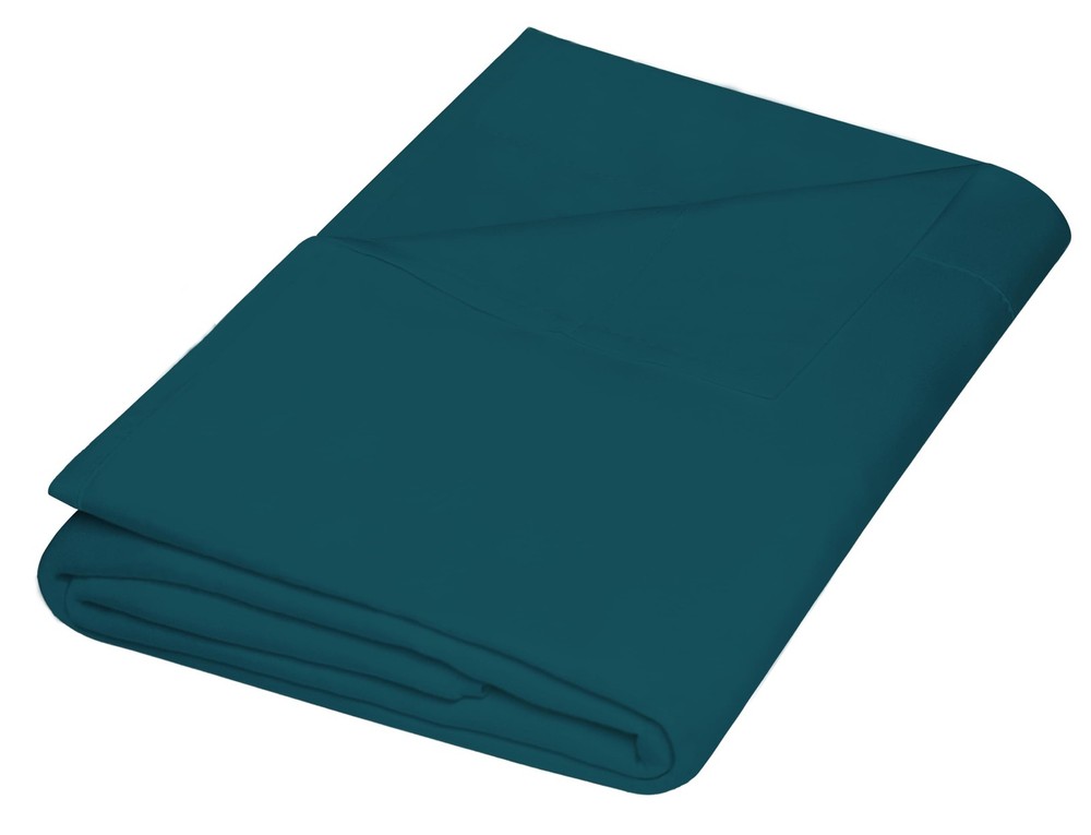 ZPECC King Flat Sheet Only 1 Pack, Durable Teal Top Bed Sheets Hypoallergenic...